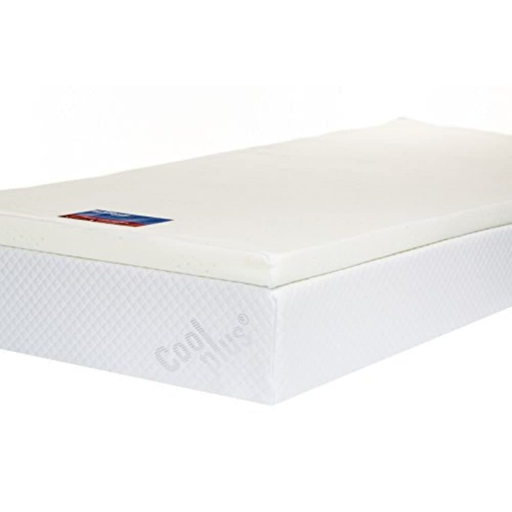 Southern Foam2-Inch Memory Foam Mattress Topper including Luxurious Cover, Double White