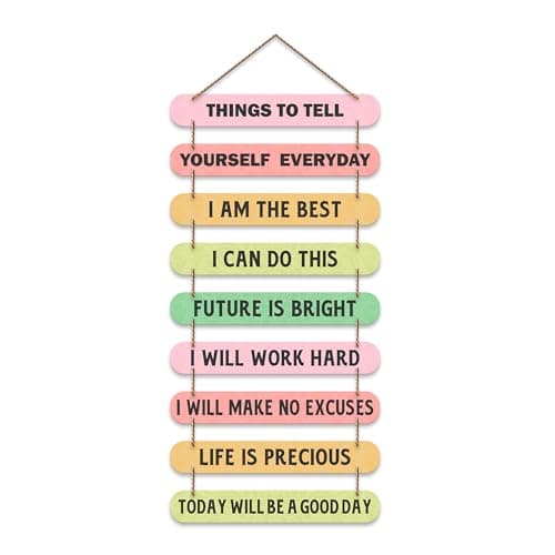 Artvibes Self Motivation Quotes Mdf Wooden Wall Hanging for Home Livingroom Art Items | Home Decor Items | Gifts | Wall Art For Hall | Modern Wall Decoration Accessories for Decoration (WH_9304N)