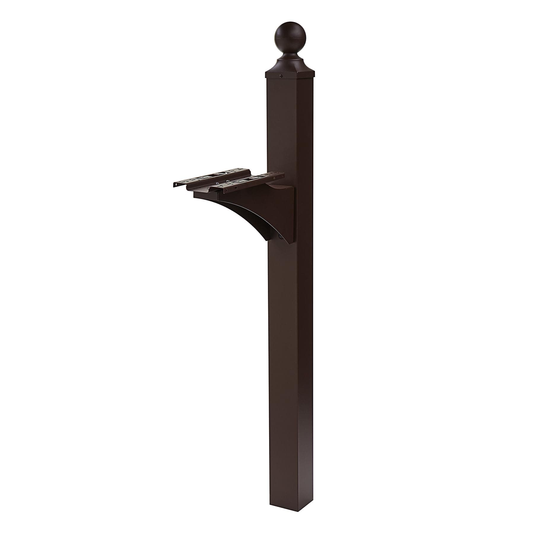 Architectural Mailboxes Landover Aluminum Mailbox Post, Compatibility Code A, B, C, LP000BZAM, Venetian Bronze