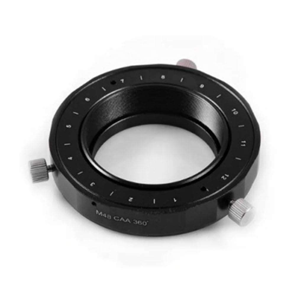 360° CAA Rotator Adjusts Camera Angle M48 Adapter Astronomical Telescope Parts S8252, Black, 500434895A1