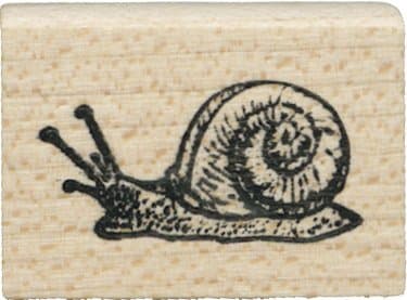Snail rubber stamp - Cats Life Press 1050 B
