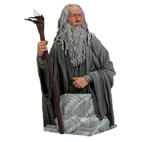 Gentle Giant Gandalf The Grey Bust Wit Light Up Staff - Bnib