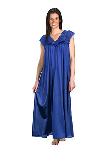 ShadowlineWomen’s Long Lace Nightgown 53” Length Gown Elegant Sleepwear