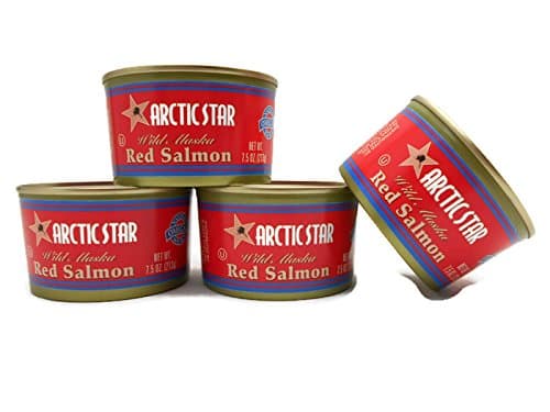 WILD CAUGHT ALASKA RED SALMON by ARCTIC STAR (Four 7.5oz Cans)