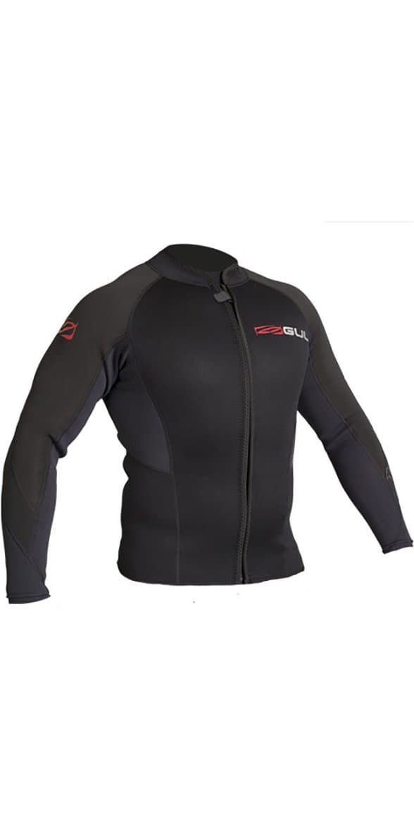 Gul Response 3MM Flatlock Bolero Wetsuit Coat Jacket Coat Black - Easy Stretch - FLATLOCK: seam construction