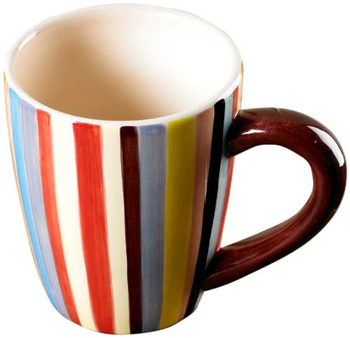 16-Ounce Mug Sedona Vertical Stripe, Set of 4