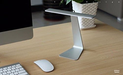 Abbits Modern Led Desk Lamp, Foldable, Table Lamp, Energy Saving, Eye Protection, Dimmer and Timer, Rechargable Lithium Battery, Touch Control, 3 Color