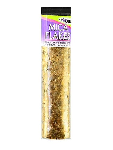 US Art Quest Mica Flakes large gold each [PACK OF 4 ]