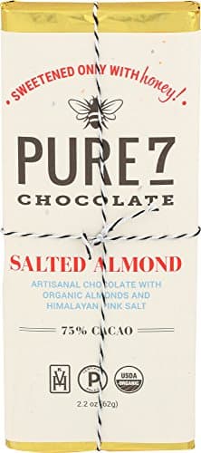 Pure7, Honey Sweetened Salted Almond Chocolate Bar, Paleo (2 oz.)