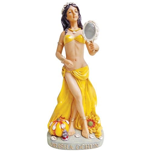 Santo Orisha Ochun Statue Orisha Statue Ochun Estatua Santeria Statue (8 Inch)