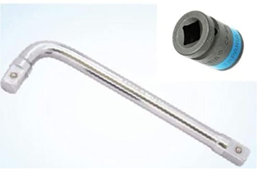 ANGLE HANDLE WITH IMPACT SOCKET 19MM