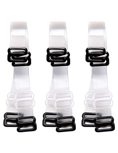 3Pairs Invisible Soft Clear Replacement Bra Shoulder Straps