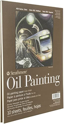 Strathmore Paper 430-309-1 400 Series Oil Painting, Natural White