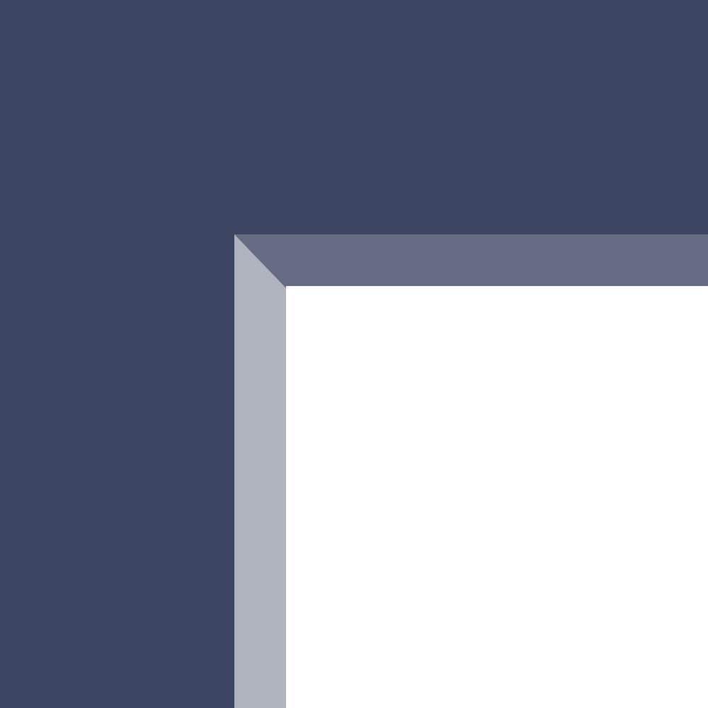 SAA Ready Cut Mount - 700 x 500mm - Cream Core - Saxe Blue