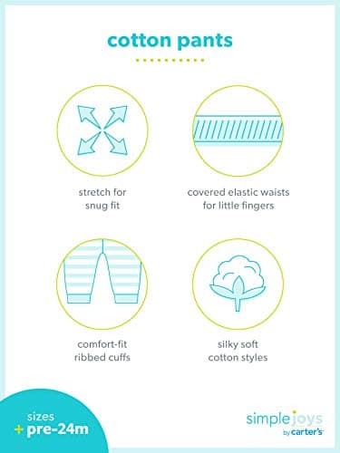 Simple Joys by Carter's Baby Girls' 4-Pack Pant