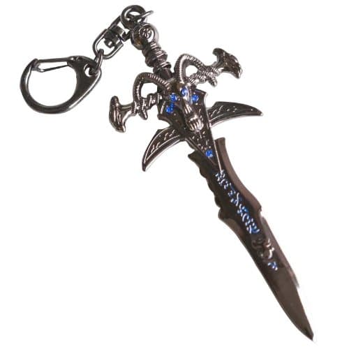 World of Warcraft Lich King Arthas Frost Mourne Sword Keychain