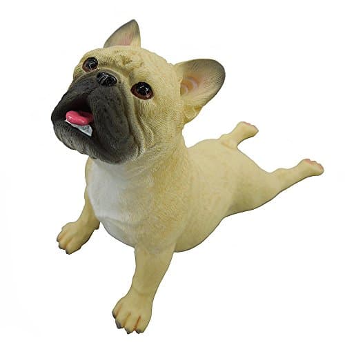 Artgenius Funny French Bulldog Figurine Small,Lying (Cream)