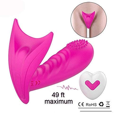 SISIDIAN Wireless USB Rechargeable Remote Control Toy Invisible Wearable Power Butterfly Massage