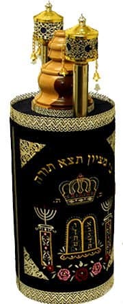 Deluxe Sephardic Torah Training Scroll Must Have Tool for Torah Reading Preparation