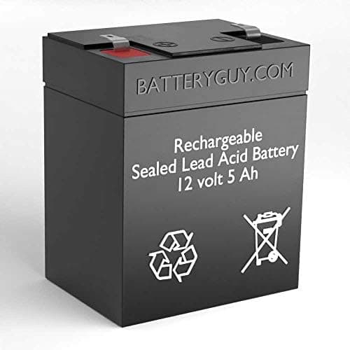RT-1245 Replacement 12V 5Ah SLA Battery Brand Equivalent (Rechargeable, F1 Terminals) - Qty of 1