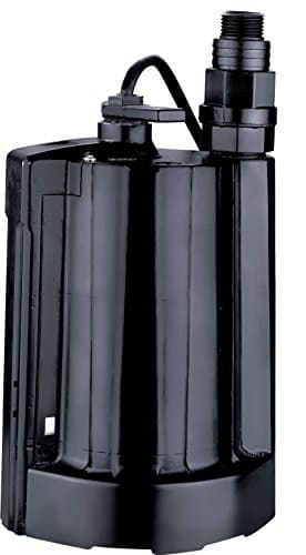 Acquaer AUP033-5 1/3 Auto Submersible Utility Pump, Black