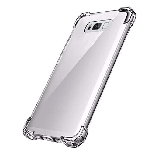 Tverghvad Galaxy Note 8 Case, Premium Crystal Clear Full Cover Protective Case, [Anti-Shock] Flexible TPU Bumper and Hard PC Back Cover Clear Case for Samsung Galaxy Note 8 - Clear