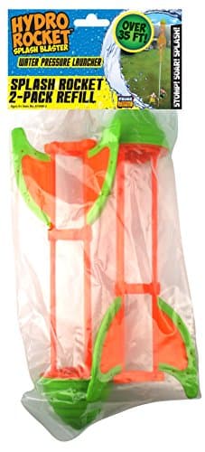 Prime Time Toys Wet N' Wild Hydro Rocket Splash Blaster Water Rocket (2-Pack Rocket Refill)