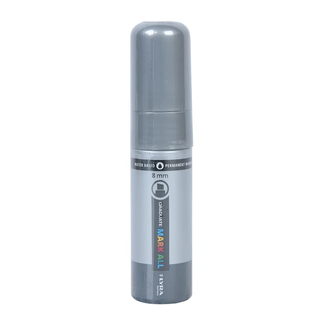 Lyra Graduate Mark All 8.0mm Permanent Art Marker (Silver, Pack of 1)