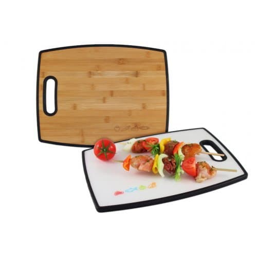 Cutting board/ chopping board Coninx Duce - Meat Board Wood and White - Chopping Boards 305 x 380 x 15 mm - Bread board