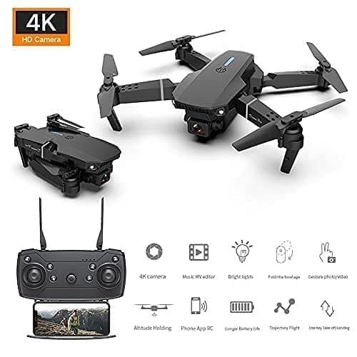 Handheld Drone-With-4K-Camera-Wifi-Fpv-1080P-Hd-Dual-Foldable-Rc-Quadcopter-Altitude-Hold-Headless-Mode-Hight-Hold-Color-Quadcopter (Multi)