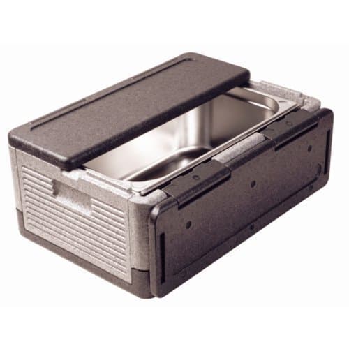 Thermobox Flat Pack Deluxe Eco Food Carrier - Capacity: 38Ltr / Dimensions : 250(h)x 400(w)x 600(d). A foldable box for insulating and transporting hot or cold food.