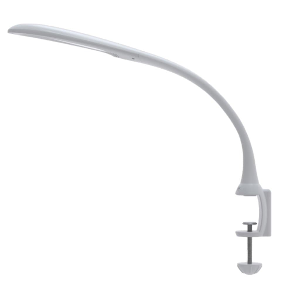 Stella Edge Premium 10W LED Desk Clamp Task Lamp - White - Adjustable Dimmable Low Vision Light - Macular Degeneration Lighting - Hobby Crafting Sewing