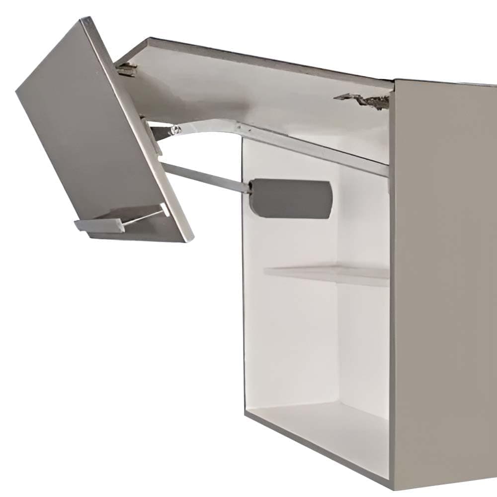 Hydraulic Bi-Fold Pneumatic Lift-Up Hinge – Durable Vertical Two-Door Cabinet Support Mechanism for Kitchen, Wardrobe, and Overhead Units | Smooth & Silent Operation | (Pack of 2 Pieces)