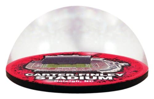 NCAA North Carolina State University Wolfpack Stadium in 2" crystal magnetized paperweight with Colored Window Gift Box