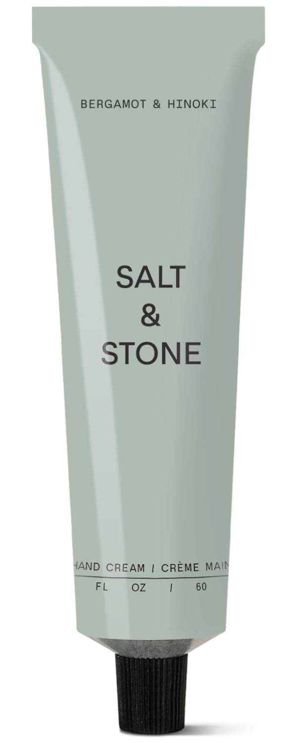 Salt & Stone Hand Cream - Bergamot & Hinoki | Hand Cream for Women & Men | Hydrates, Nourishes & Softens Skin | Restores Dry Cracked Hands | Fast-Absorbing | Cruelty-Free & Vegan (2 fl oz)