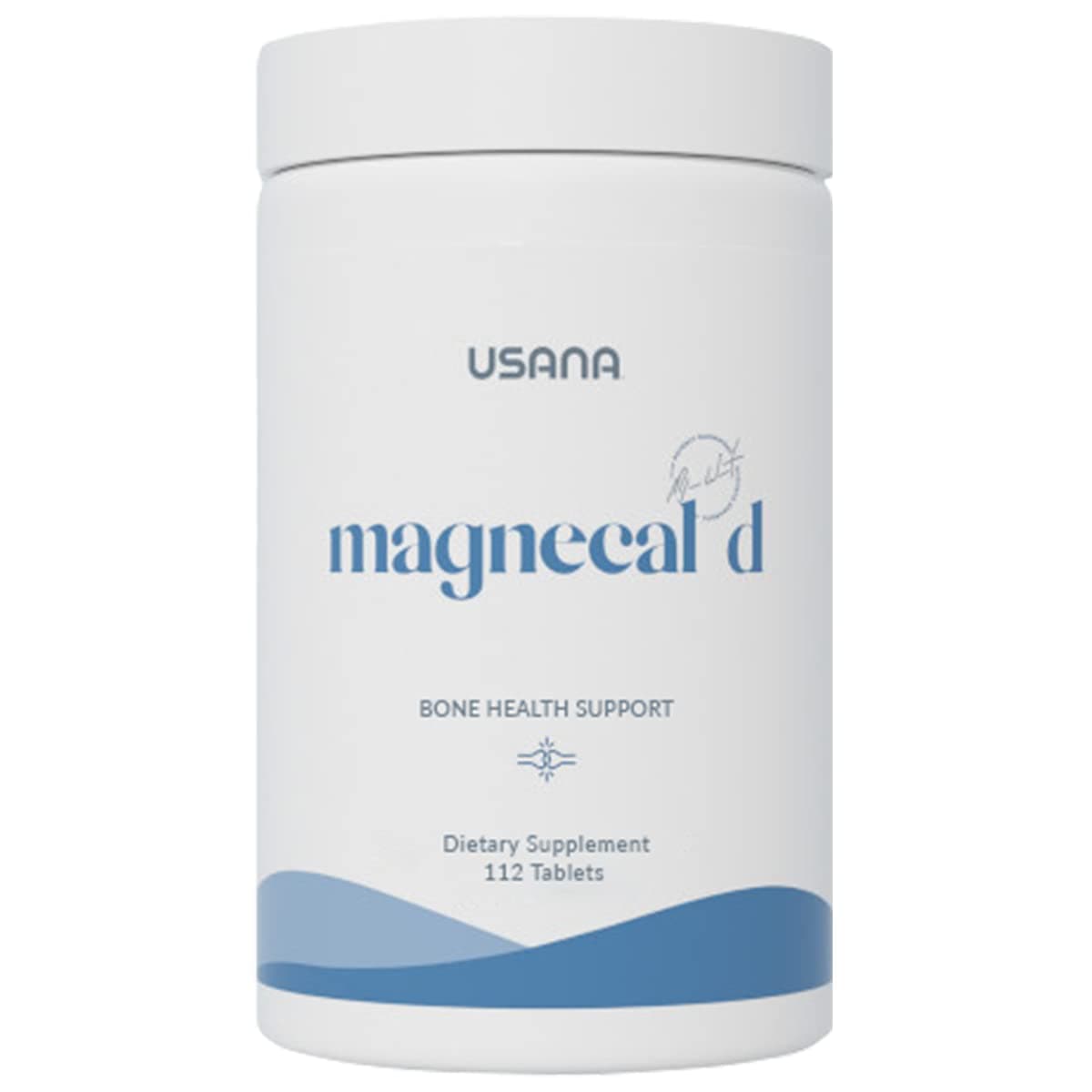USANA MagneCal D - Balanced Ratio of Magnesium and Calcium Fortified with Vitamin D - 112 Tablets - 28 Day Supply