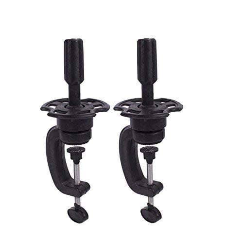 Adjustable Mannequin Head Stand, (2 Pack)Cosmetology Manikin Stand Clamp Holder Adjustable to Table