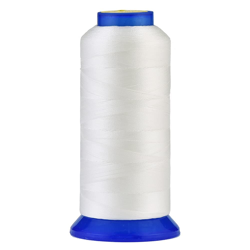 Selric [1500ヤード/30色展開] 耐紫外線 高強度 ポリエステル糸 #69 T70 サイズ 210D/3 張地 アウトドアマーケット ドレープ ビーズ パース レザー(ホワイト)