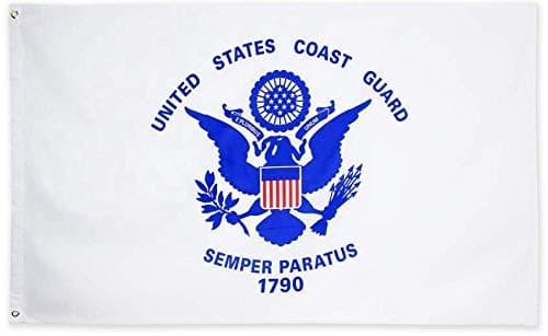PringCor Coast Guard 3x5FT Flag United States Semper Paratus Banner 1790 Seal US Veteran