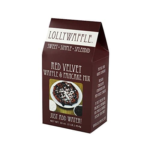LollyWaffle Red Velvet Waffle Mix, 1 Lb.