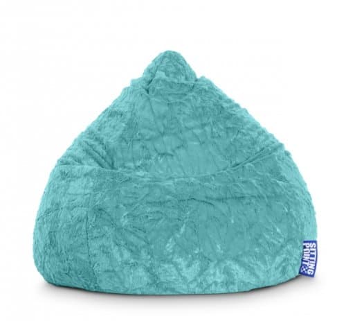 Gouchee Home Fluffy Collection Contemporary Oversized Faux Fur Upholstered Design Bean Bag Chair, Turquoise  Jaxx Juniper Outdoor Bean Bag Patio Chair, Navy Stripes  FDP SoftScape Dew Drop Bean Bag Chair with Supportive High-Back Design, for Kids, Teens and Adults, Alternative Seating for Dorms, Schools, Libraries, Daycares or Home - Contemporary  Bean Bag Chairs by Brown Sales - Giant Adult Sized Baseball Style Vinyl Bean Bag Chairs Perfect for Gaming and Dorm Rooms {Blue}  Majestic Home Goods Classic Bean Bag Chair - Chevron Giant Classic Bean Bags for Small Adults and Kids (28 x 28 x 22 Inches) (Black)