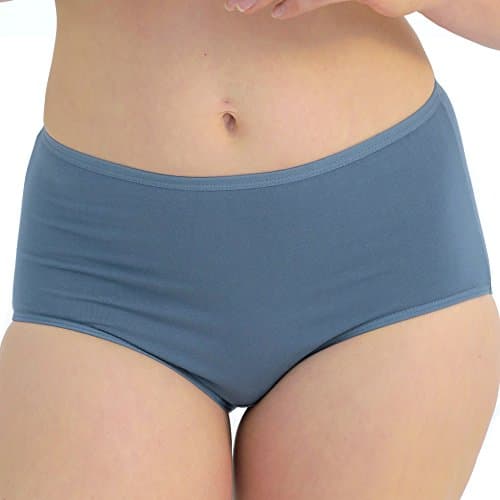 Abergele WomenÃÃÃÃÃÂ¢s Cotton Briefs 3 Pack -Soft, Breathable, Comfortable Panties (X-Large, Bluestone)