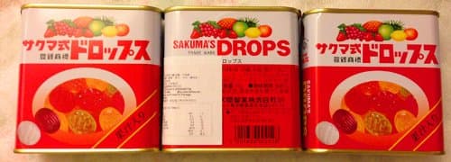 Sakuma's Drops S-15 (75gram x 3 Cans) Fruity Hard Candy