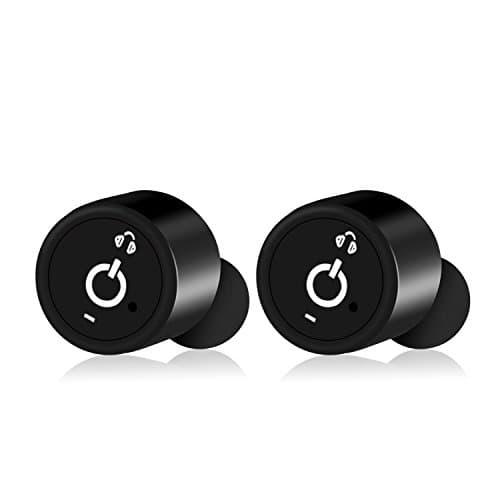 Bluetooth Earbuds Wireless Headsets Mini Earphones Stereo In-ear Invisible Sport Headphones Training Sweatproof V4.2 + CSR Noise Canceling for iPhone8 7 7S 6 6S Plus Galaxy S5 S6 and Android