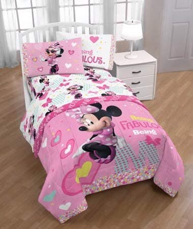 Disney Minnie Mouse Girls Twin Sheet Set