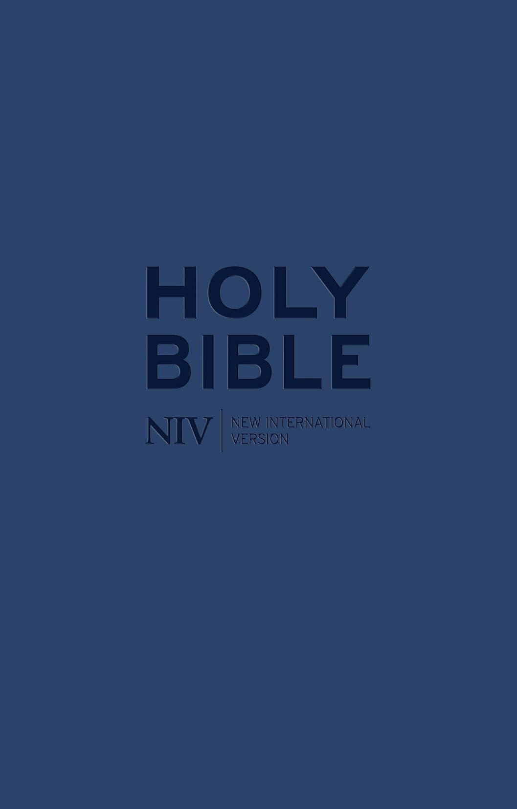 NIV Tiny Navy Soft-tone Bible with Zip (New International Version)