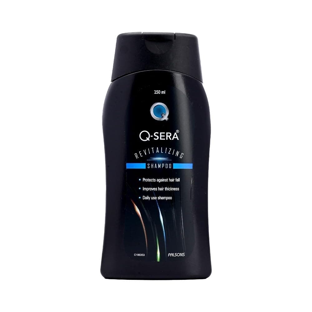 QSERA Revitalizing Shampoo | For Dry & Frizzy Hair | Makes healthy, smooth, and damage-free | Sulphate free | Paraben Free | Dermatologist Recommended | Strengthens the Hair | 150 ML