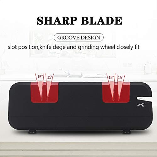 4 in 1 Electric Knife Sharpener 2800r/min Fast Repair and Restore Blades Multifunctional Electric Knife Scissor Sharpener Premium Chef's Choice Professional for Sharpening Kitchen Knives, Scissors