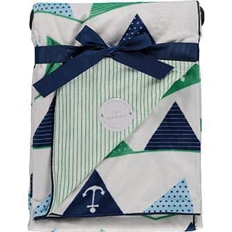 Baby Blanket Anchor Reversible by Sweet Lullaby