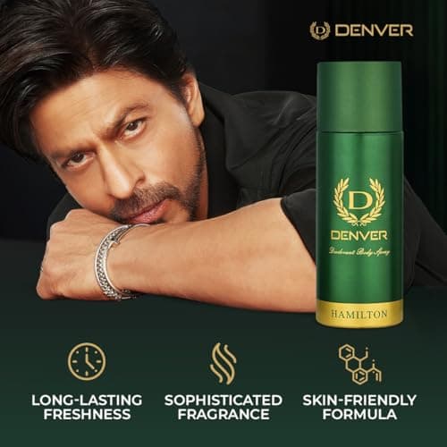DENVER Hamilton Deodorant - 165ML Each (Pack of 3)| Long Lasting Deodorant Spray for Men